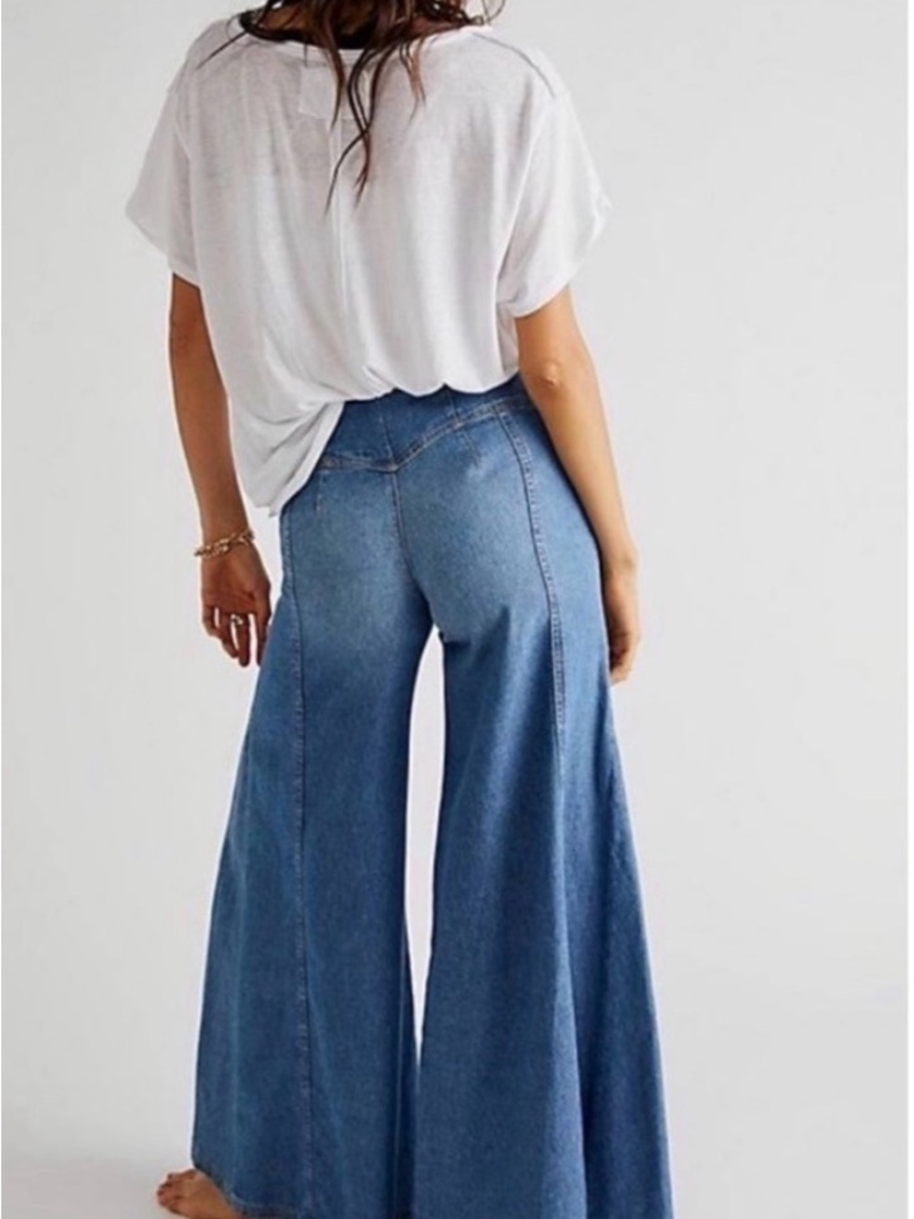 FREE PEOPLE /We the Free Juniper Wide Leg Jeans - Picture 2 of 16